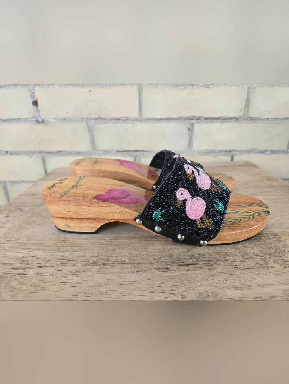 Vintage Beaded Clogs - Picture 2 of 10